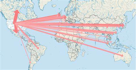 <p>use lines of varying thickness to show direction and volume of a particular geographic movement pattern</p><p>ex: migration patterns</p>