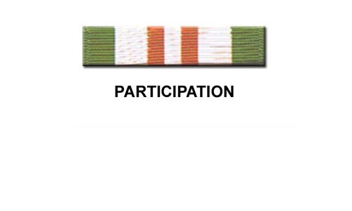 <p>How does one earn the Participation ribbon?</p>