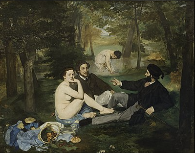 <p>Edouard Manet<em>, Le Dejeuner sure l’herbe</em></p>