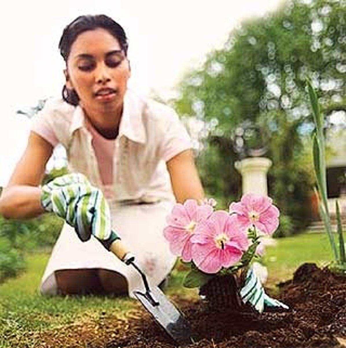 <p>to work in the garden</p>