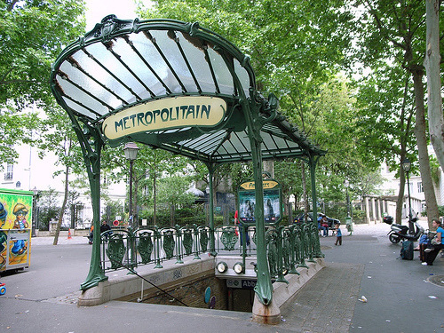 <p>a metro station</p>