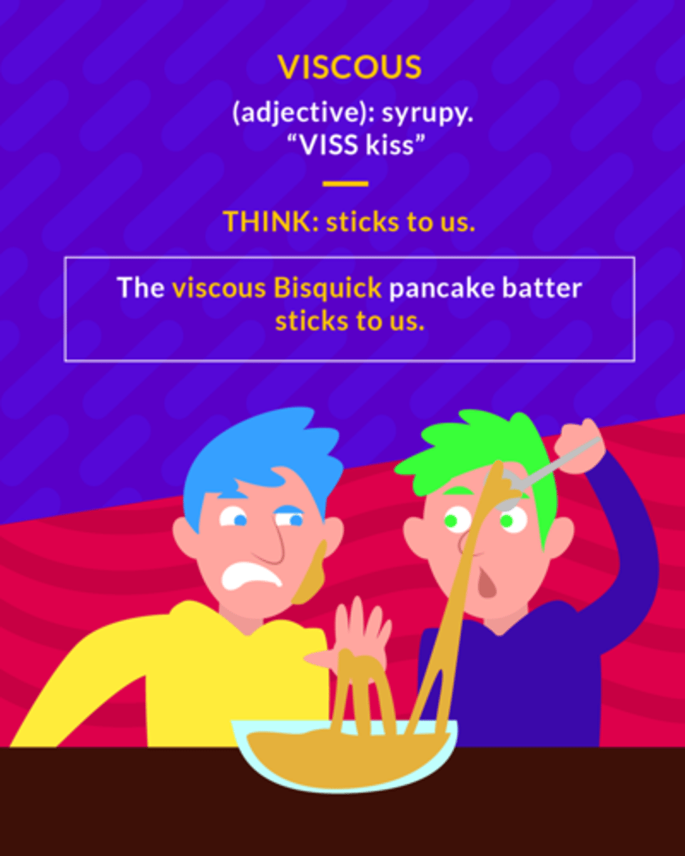 <p>thick; sticky</p>