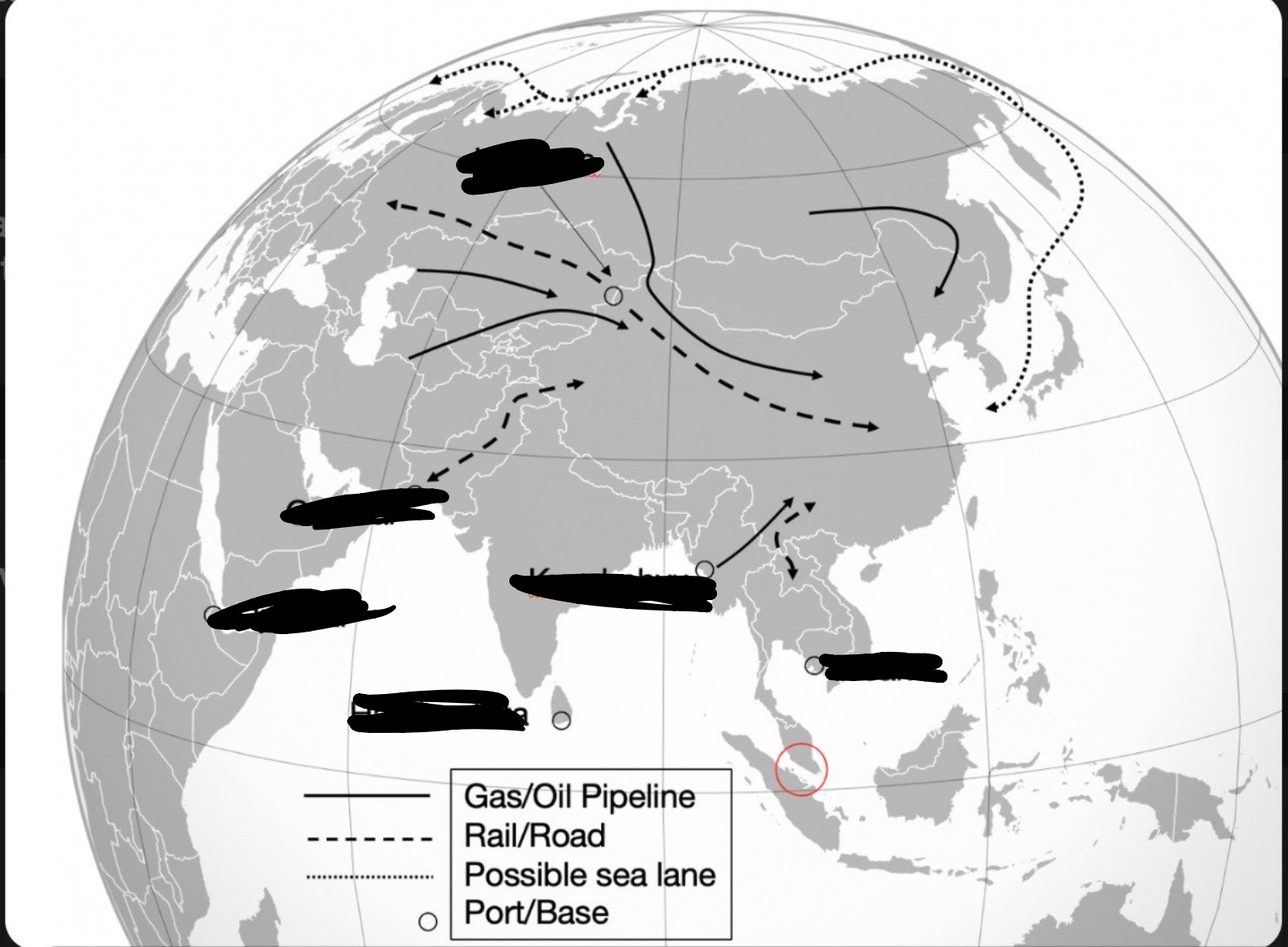 <p>Belt and Road Initiative Nodes</p>