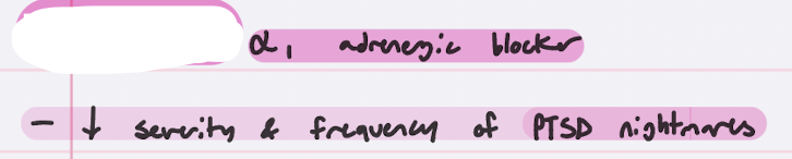 <p>non-benzodiazepine for anxiety</p><p>antihypertensive </p>