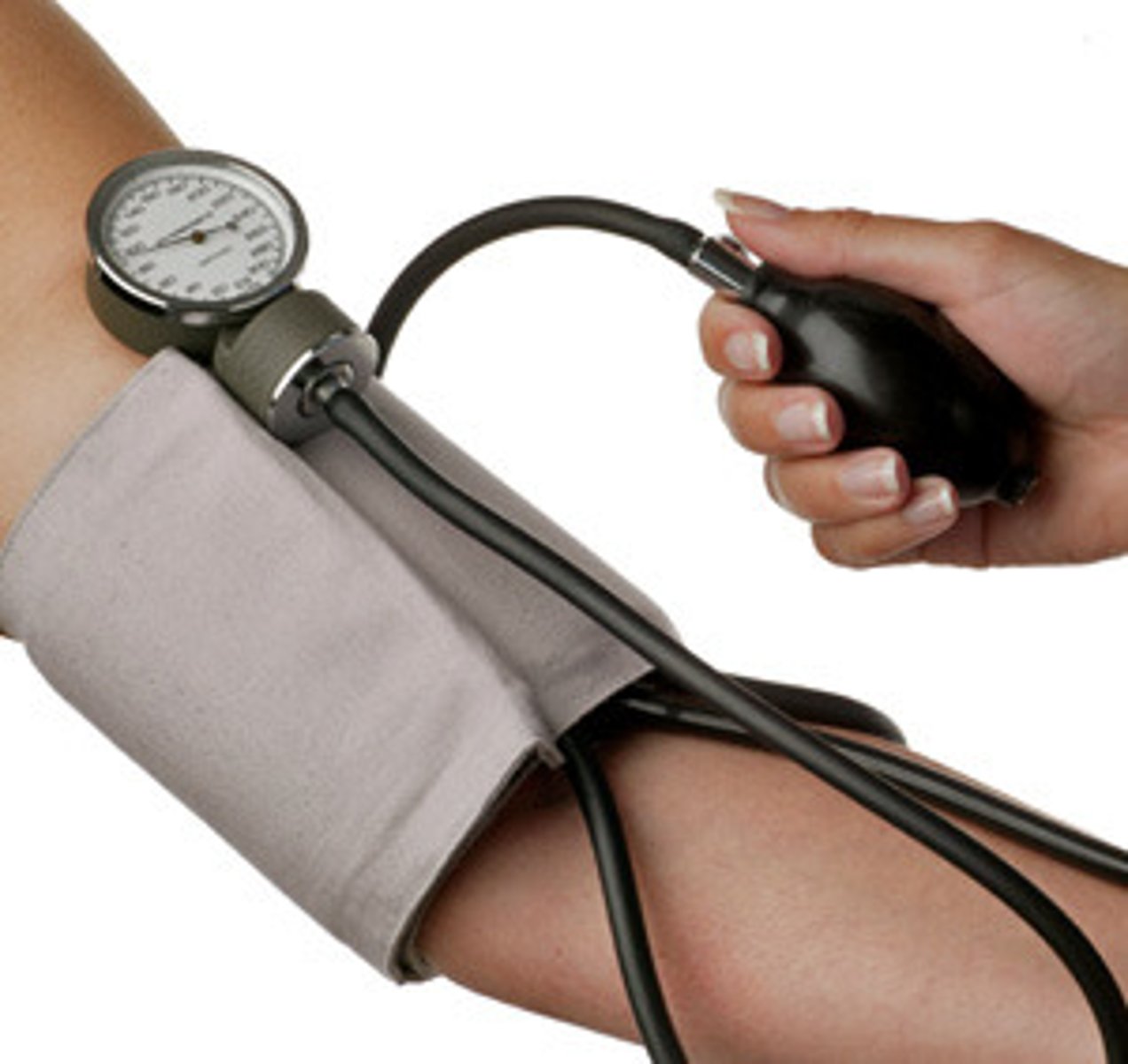 <p>to take one's blood pressure</p>
