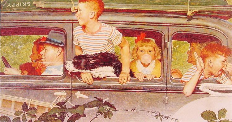 <p>"coming and going"</p>