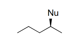<ul><li><p>mechanistic notes: inversion of stereochemistry, always favored for primary alkyl halides, favored for secondary if weak base (NaCN, NaSH)</p></li><li><p>notes: SN2, may occur w/ E2</p></li></ul><p></p>