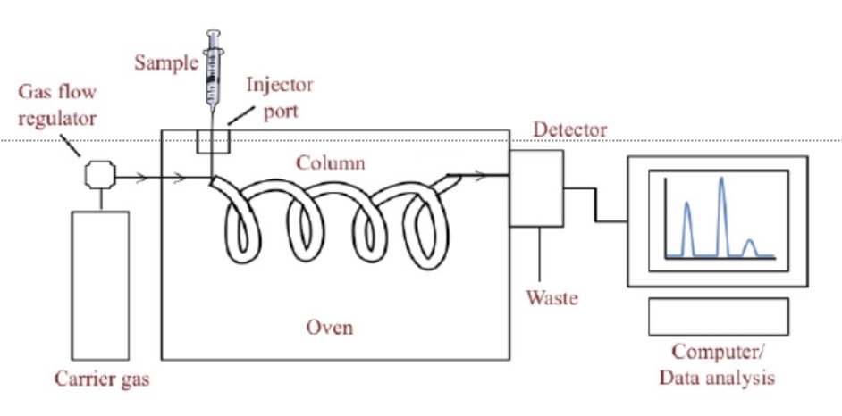 <p>describe the method of gas-liquid chromatography </p>
