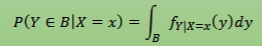 <p>Assuming fX(x) &gt; 0 (meaning X = x is possible/has occurred), then the following apply. The properties of PDF apply.</p>