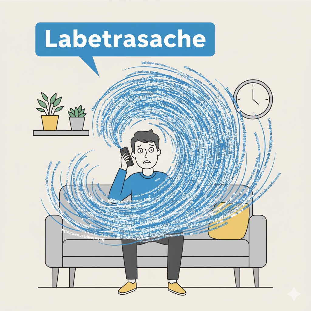 <p><strong>Anna:</strong> Hast du gestern mit Paul telefoniert? <strong>(Did you talk to Paul on the phone yesterday?)</strong></p><p><strong>Ben:</strong> Ja, eine ganze Stunde! Er ist so eine <strong>Labertasche</strong>, ich konnte fast nichts sagen. <strong>(Yes, for a whole hour! He's such a chatterbox, I could barely say anything.)</strong></p>