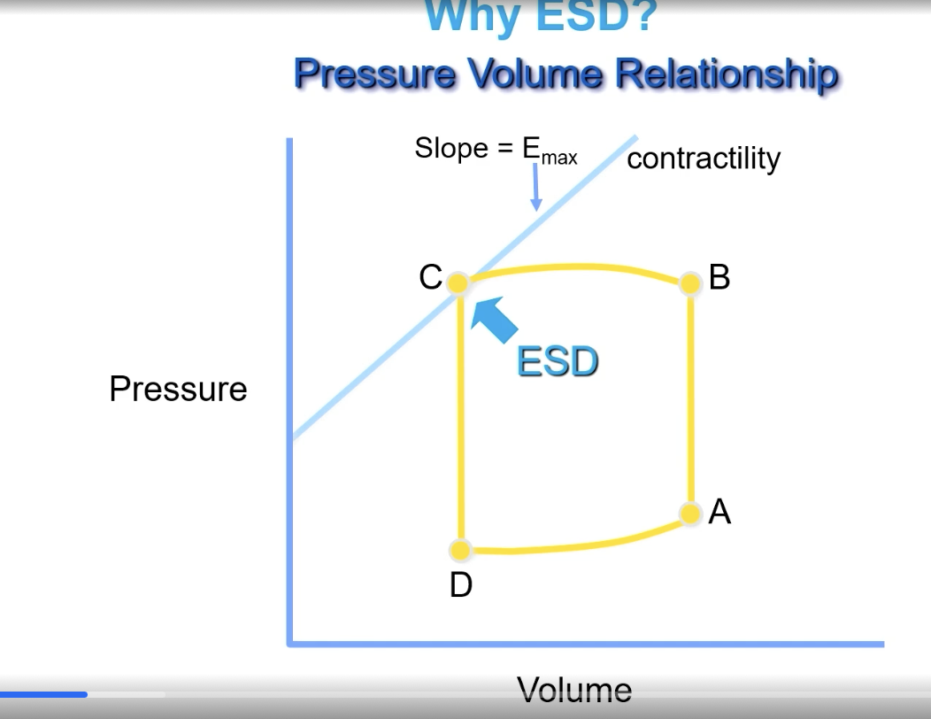 <p>contractility</p><p></p><p></p><p>FYI this is because people die of sudden cardiac death (typically young Males) from this— but then how can you predict who will die faster? Well, LV end systolic dimension. Value of &gt; 50 mm associated with higher likelihood of death.</p>