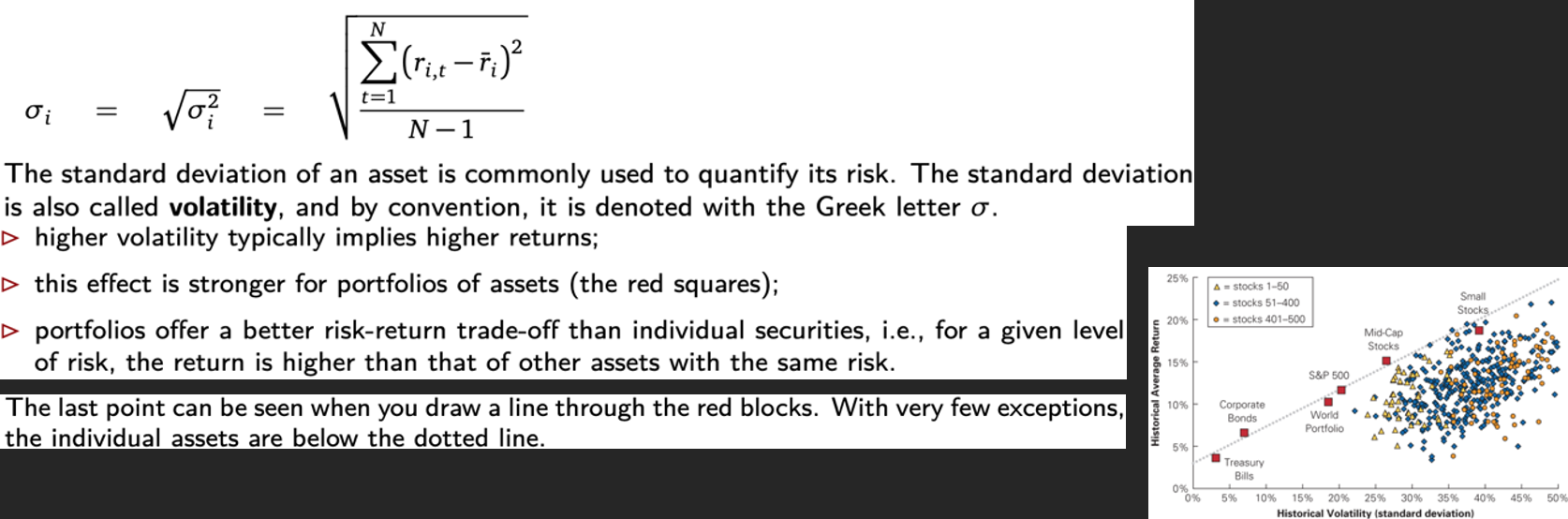 <p>= standard deviation =</p>