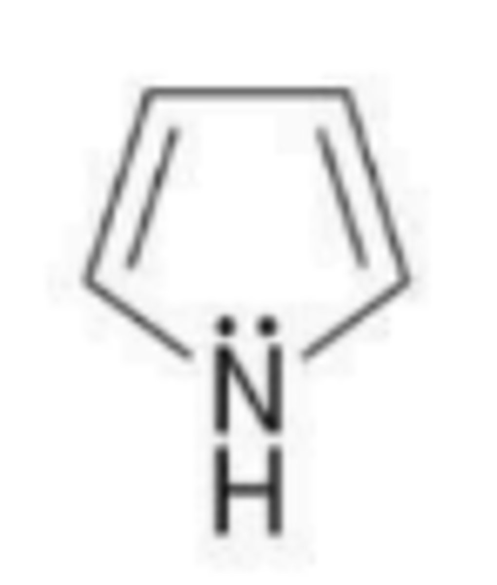 <p>it occupies a p orbital and is delocalized over the ring</p>