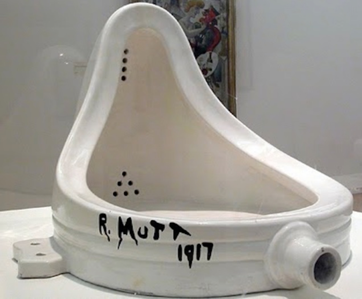 <p>What term did the artist invent for this kind of artwork? What does that term mean? What point was he trying to prove in making and submitting this work to a juried show?</p>