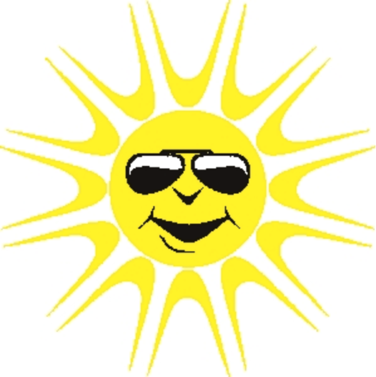 <p>It's sunny.</p>
