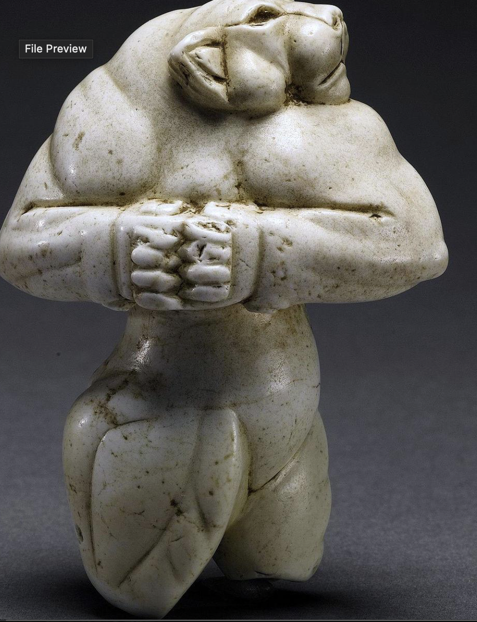 <p>Lion-Demon Figurine</p>