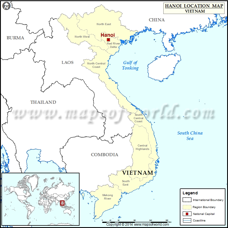 <p>Modern-day capital of Vietnam</p>