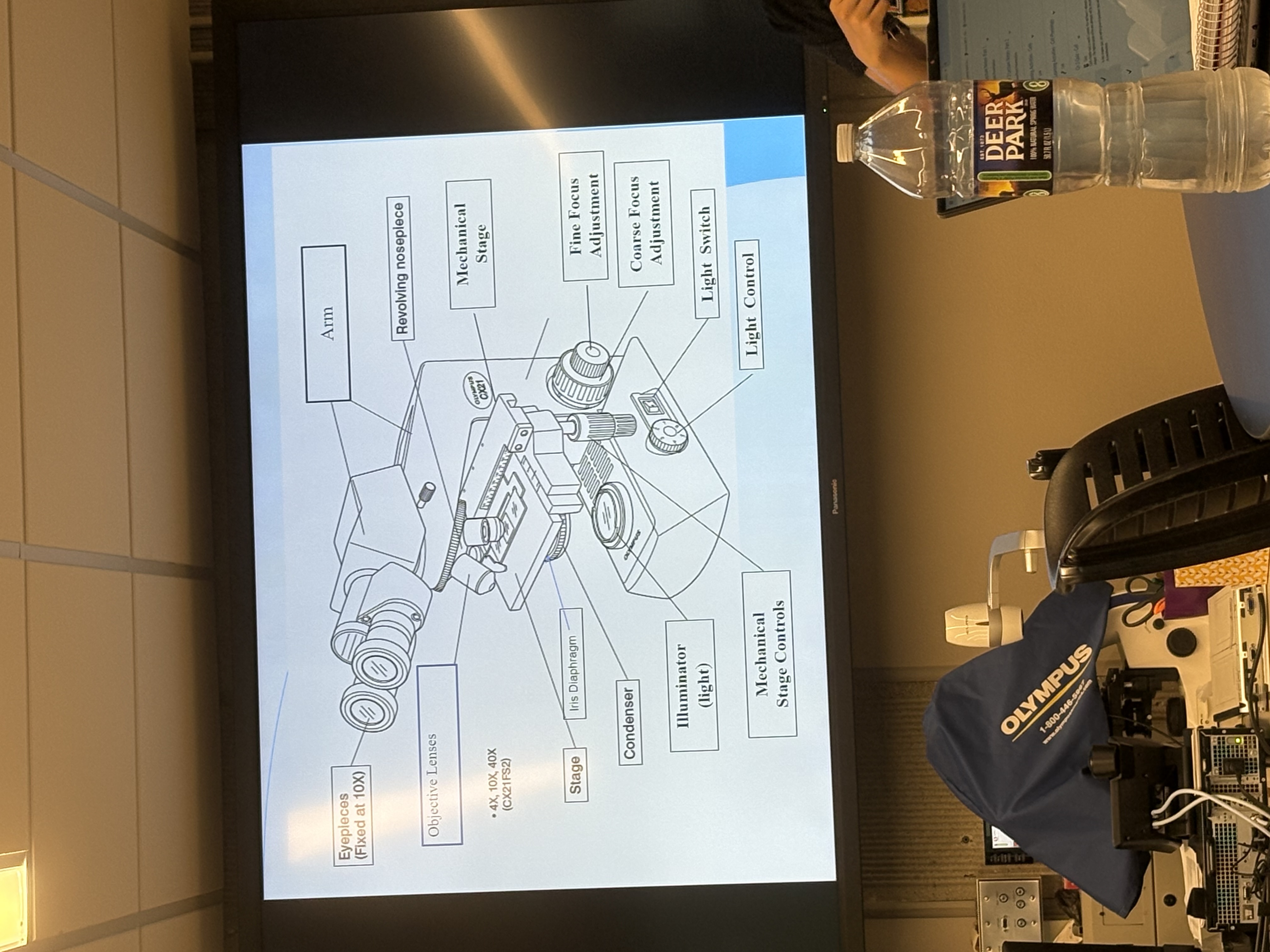 <p>Identify parts of microscope</p>