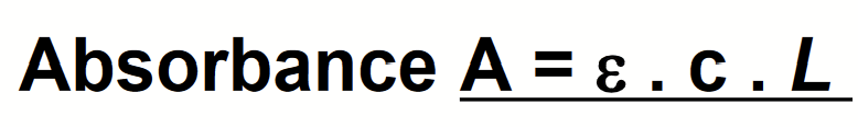 <p>Absorbance is proportional to <strong>sample concentration</strong> and <strong>sample thickness</strong>.</p>