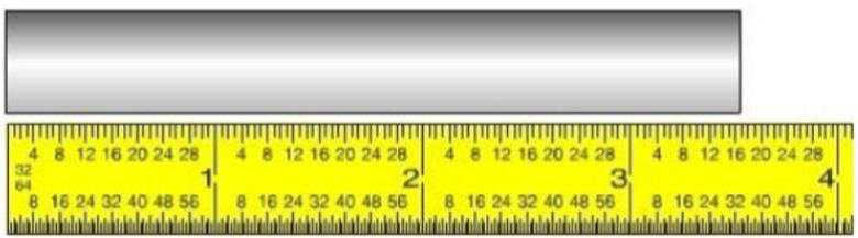 What is the measurement shown on the rule?
