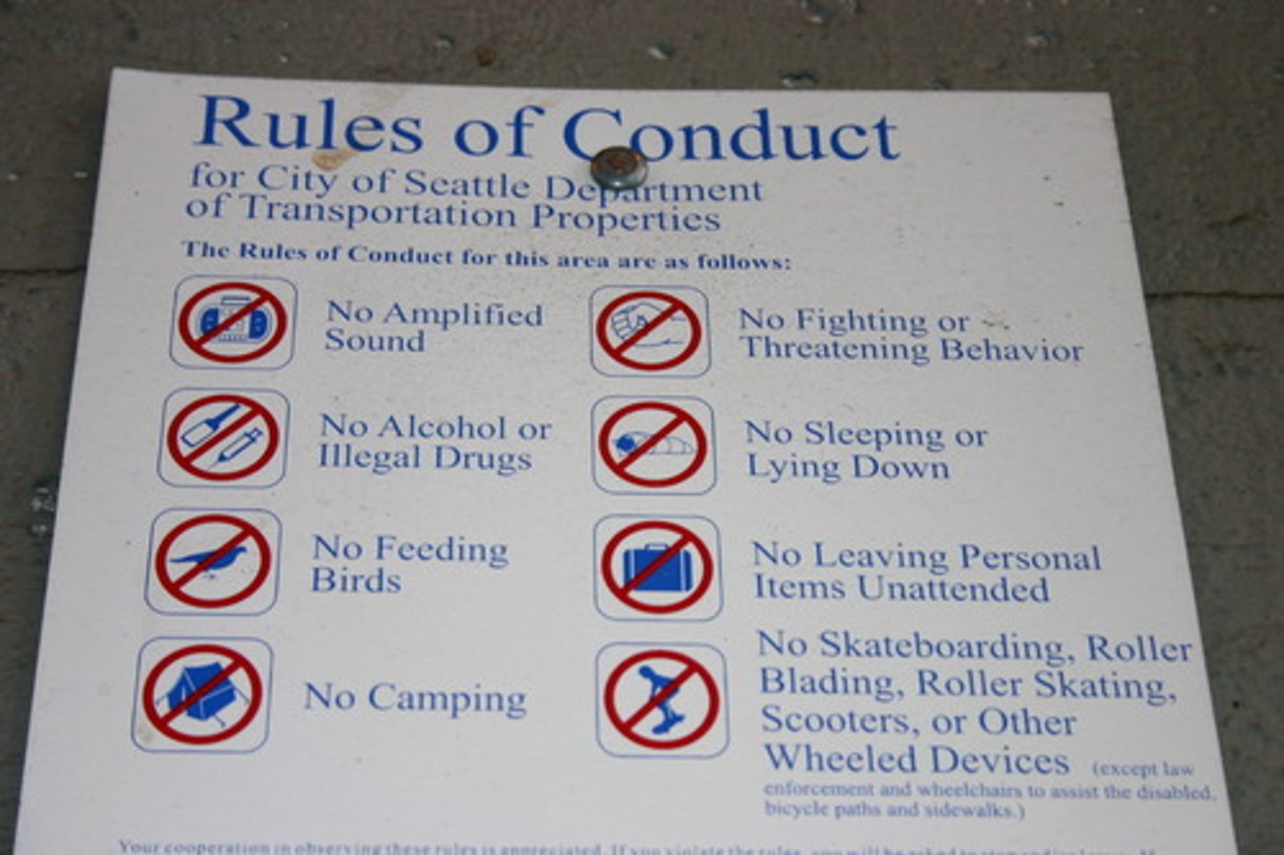 <p>(noun) a rule that says how people should behave</p>