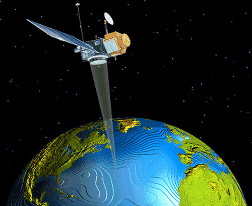 <p>The acquisition of data about Earth&apos;s surface from a satellite orbiting the planet or other long-distance methods.</p>