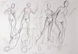 <p>What is a method of drawing that captures the form and gesture of a figure quickly and expressively?</p>
