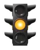 <p>Flashing yellow</p>