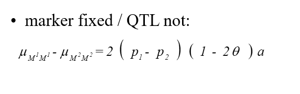 <p>marker fixed/QTL not</p>