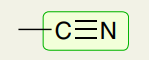 <p>Triple Bonds: C≡N</p>