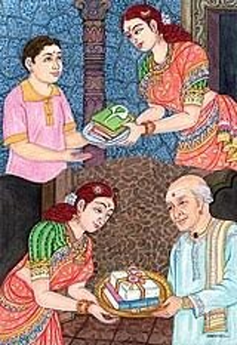 <p>(Hinduism and Buddhism) the effects of a person's actions that determine his destiny in his next incarnation</p>