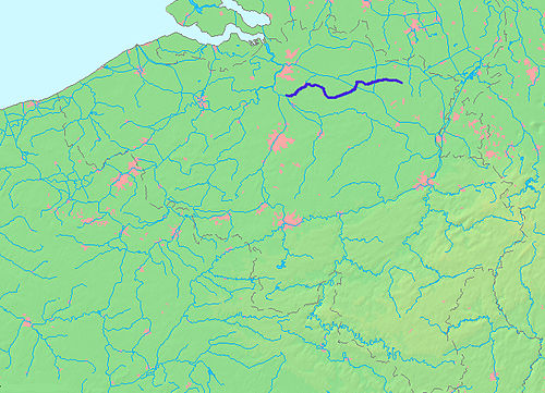 <p>Welke rivier, die langs Lier stroomt, zien we hier?</p>