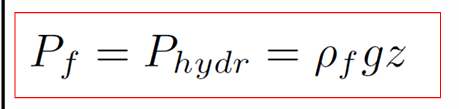 <p>La pression du fluide en profondeur n’est pas toujours égale à la pression hydrostatique Pression fluide pf Parfois il existe des surpressions fluides en profondeur</p>