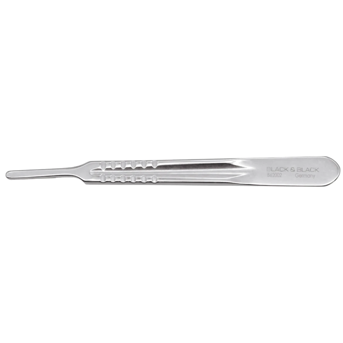 <p>used with the no. 20 blade to create a larger and/or deeper incision in heavy tissue areas (has a larger tip to accommodate the larger blades)</p><p></p>