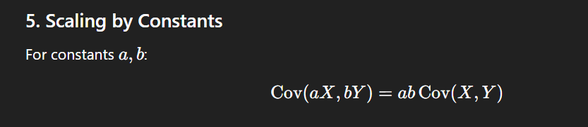 <p>a*b*cov[X,Y]</p>