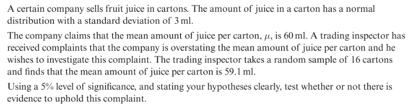 <p>Example of hypothesis testing with the normal distribution:</p>