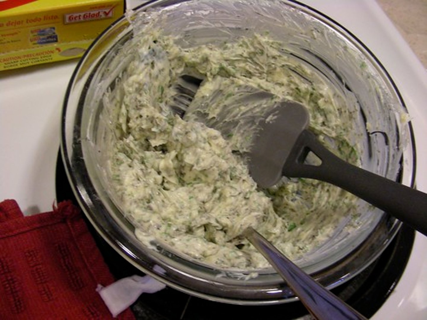 <p>mixture of raw butter and various flavoring ingredients, such as herbs, nuts, citrus zest, shallots, ginger and vegetables; used to finish grilled or broiled meats; roll butter into a long tube shape, chill, slice for use as needed</p>