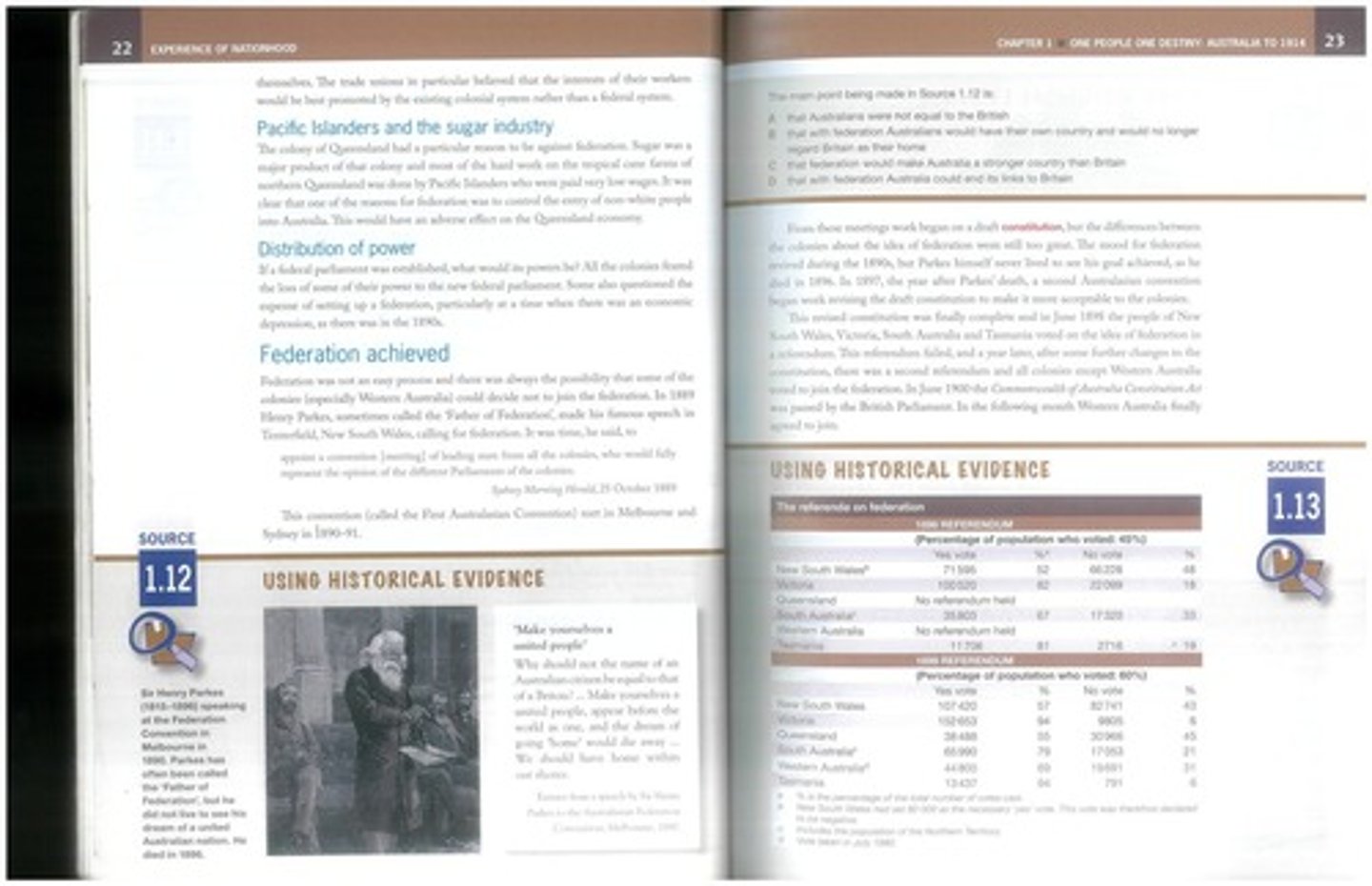 <p>Federal government formed from six colonies.</p>