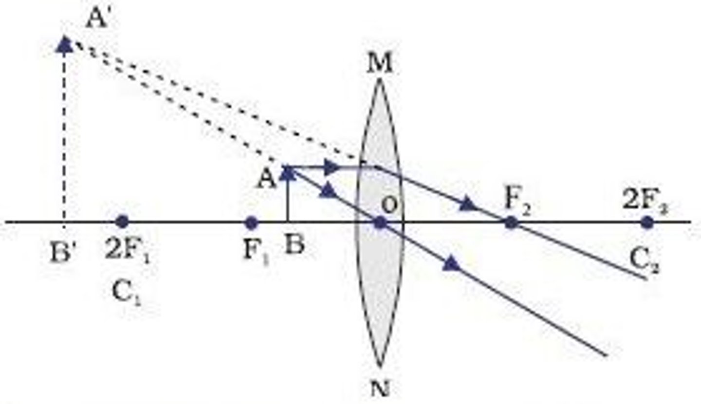 <p>L - behind object<br>O - Erect/Upright<br>S - Magnified<br>T - Virtual</p>