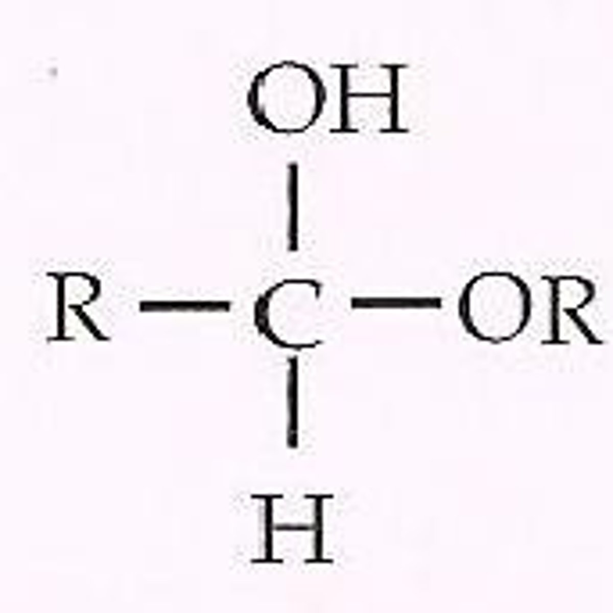 <p>Forms when the aldehyde of aldose reacts with an alcohol</p>