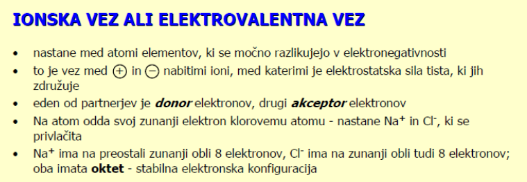 <p>Primera: </p><p>NaCl (natrijev klorid)</p><p>CaO (kalcijev oksid)<br></p>