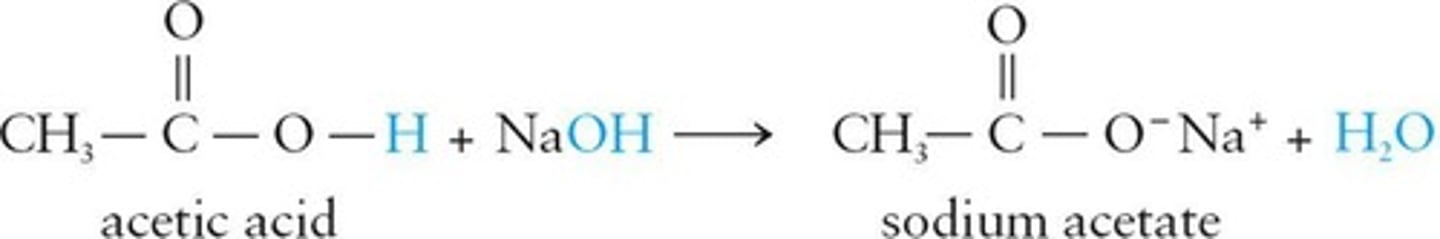 <p>Salts formed from carboxylic acids and bases.</p>