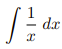 <p>1/x Rule [Integral]</p>