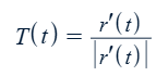 <p>Also: <em>r’(a)</em> is the direction vector of the tangent line at t = a.</p><p>* You can find t = a from the tangent point and vice versa using the curve’s parametric equations.</p><p></p>