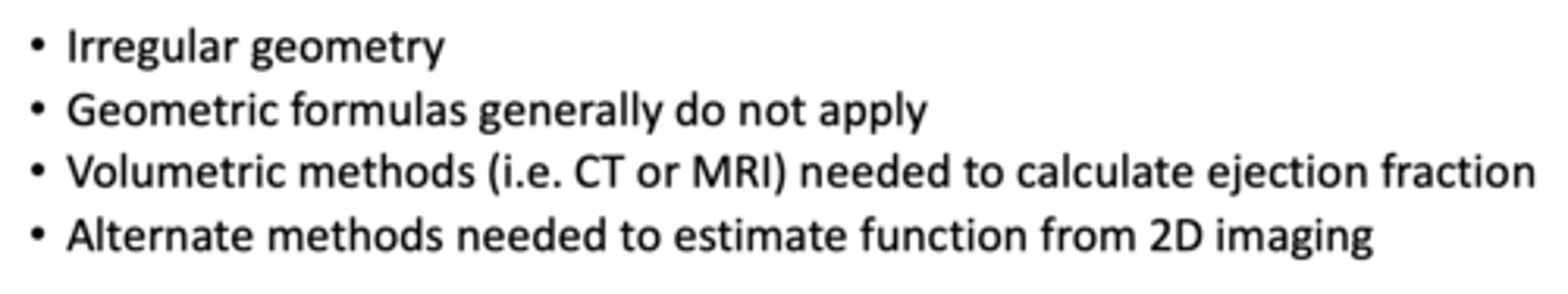 <p>which ventricle's function has the following features</p>