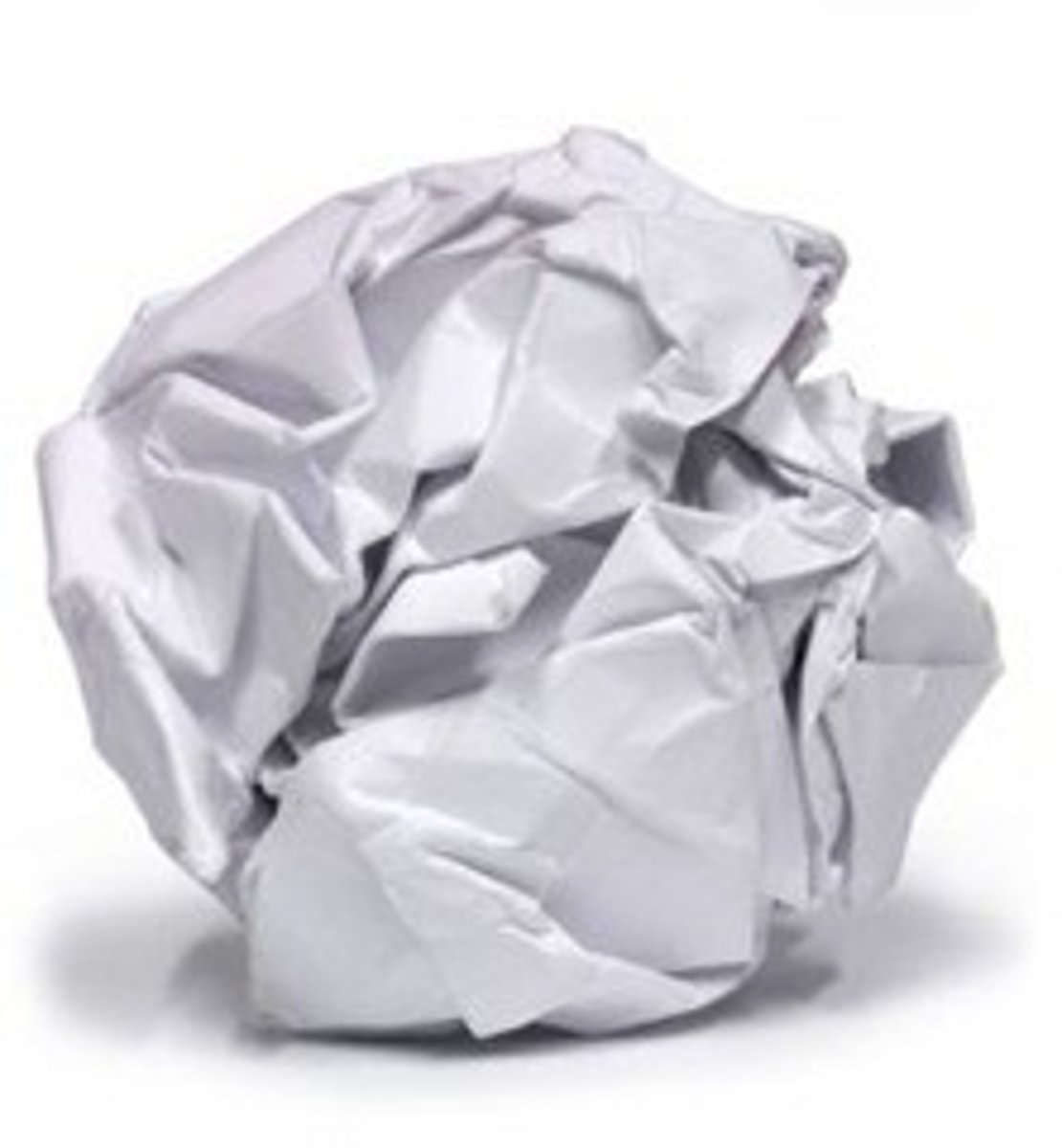 <p>rolled up tightly in a messy way</p>