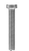 non-tapered, threaded all the way
