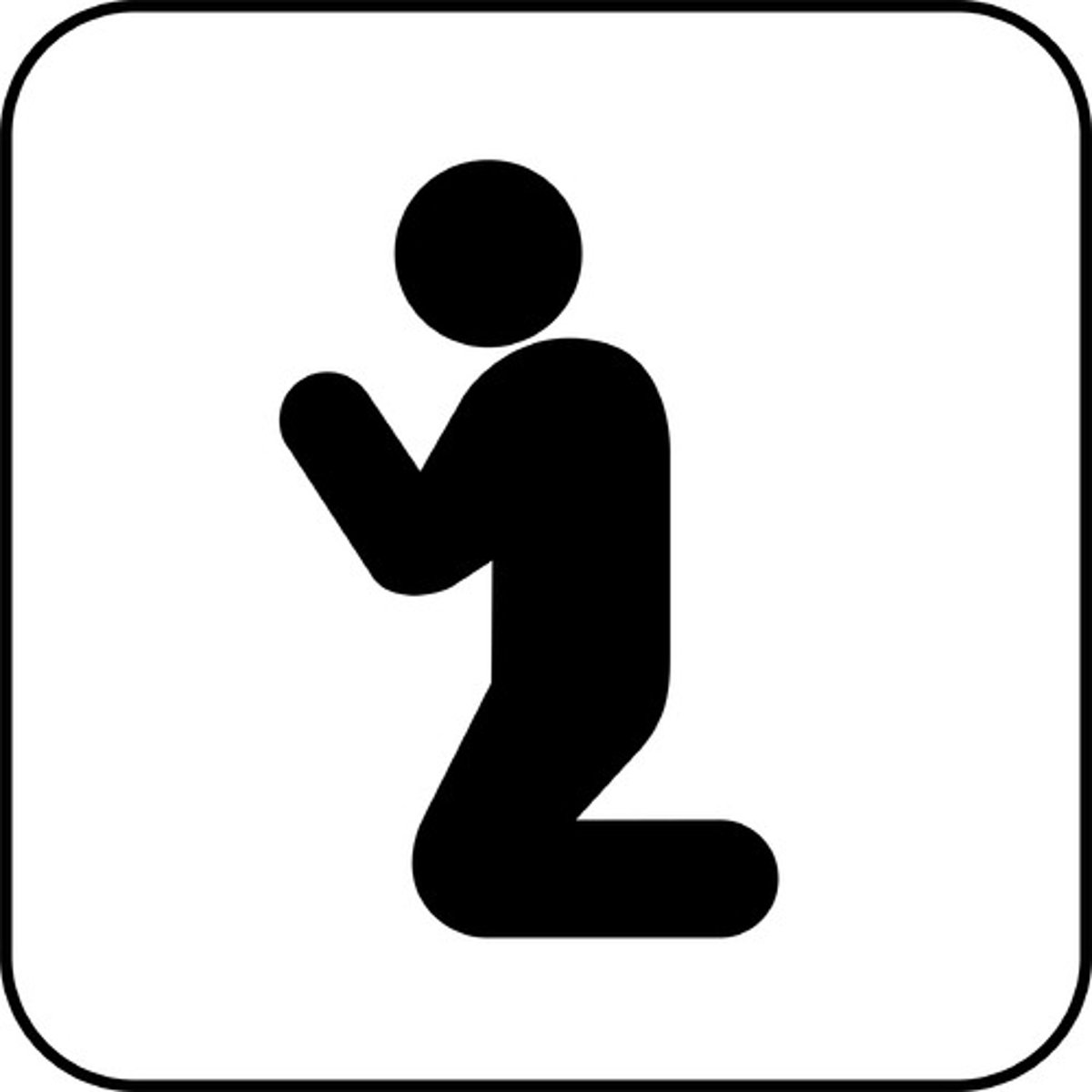 <p>преклонить колени, стоять на коленях</p>