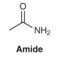 <p>What is the characteristic IR spectra for amides?</p>