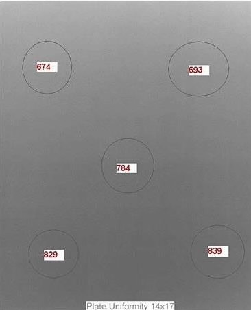 <p>Brightness uniformity (shading test)</p>